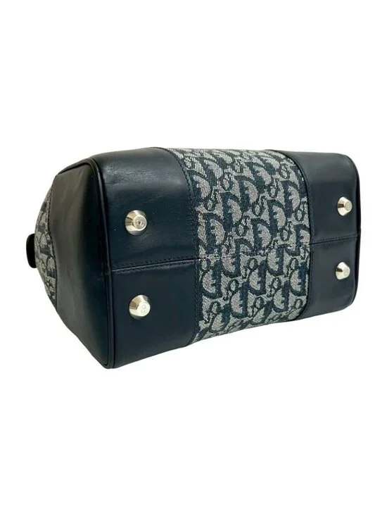 Dior Trotter Pattern Canvas Leather Handbag Mini - Picture 7 of 10